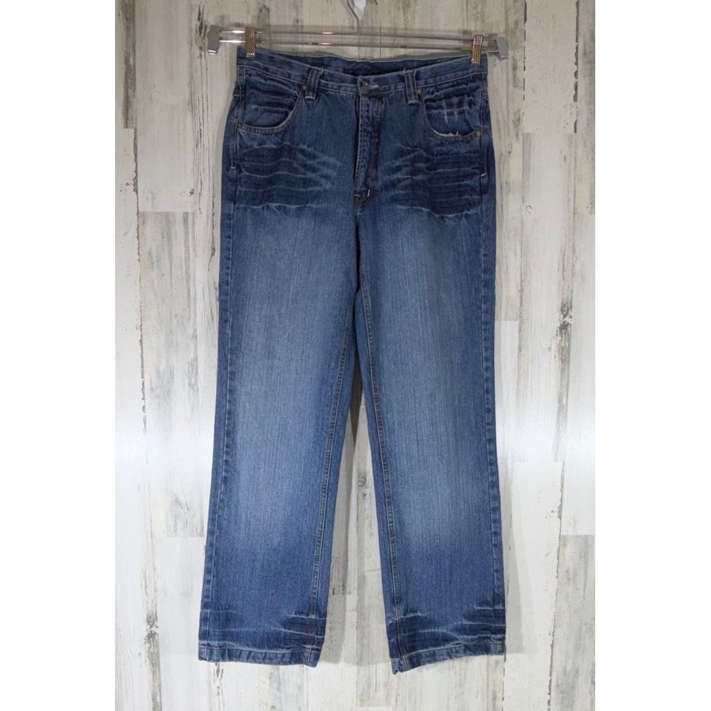 Southpole Relaxed Fit Jeans 36x34 (fits 35x33.5) Baggy Y2K Streetwear Whiskered